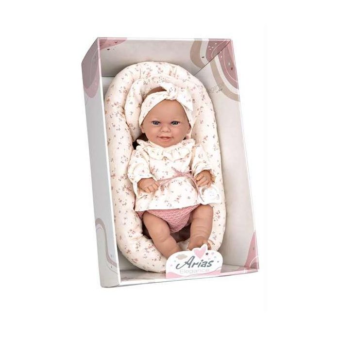 Muñeca elegance 33 cm babyto beige c/capazo (cuerpo vinyl, sexo niña)