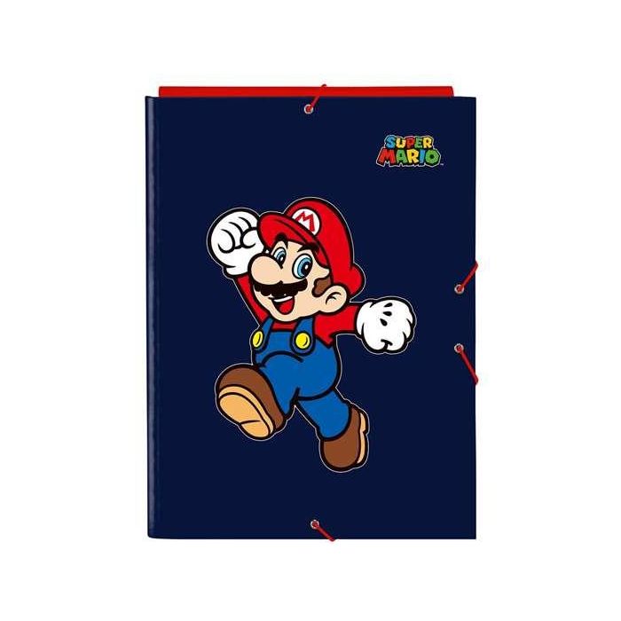 Carpeta Carton Folio Gomas Solapas Safta Super Mario World Carpeta Carton Folio Gomas Solapas Safta Super Mario World