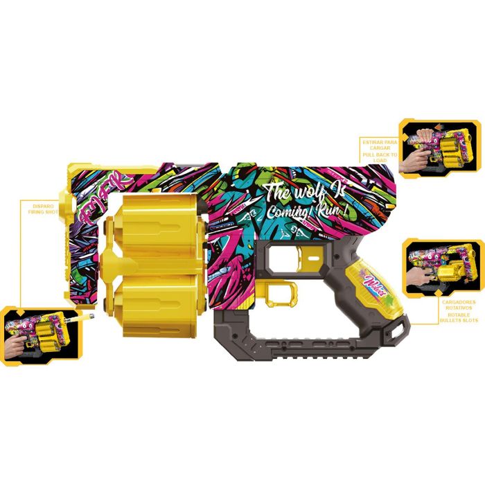 Pistola Street Shot Con Cargador Y 12 Balas T01035 1