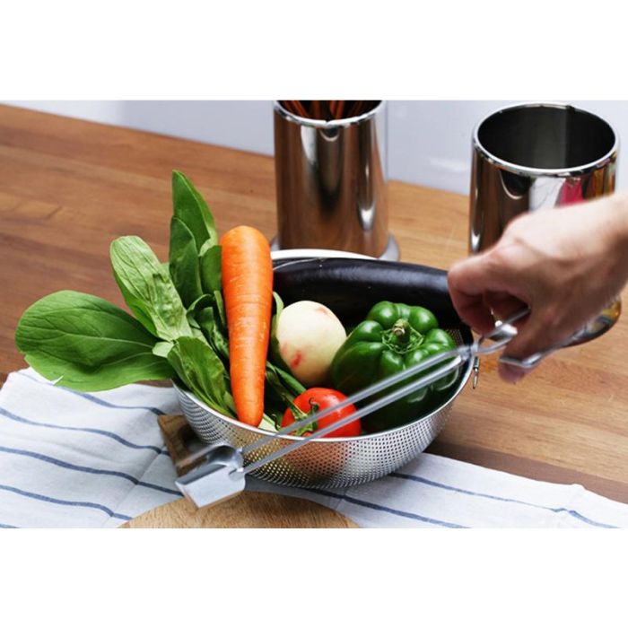 Pinzas de cocina en acero inoxidable 35 cm Quttin (24 Unidades) 6 Pinzas de cocina en acero inoxidable 35 cm Quttin (24 Unidades) 6