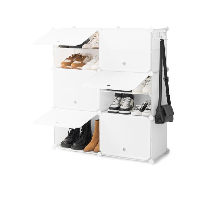 Zapatero Modular Portátil InnovaGoods Blanco 15