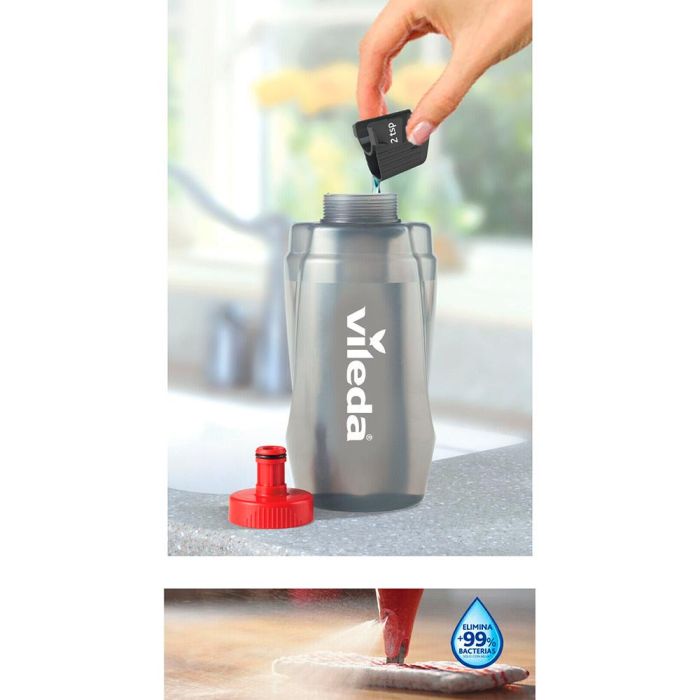 Vileda Sistema de Fregado 1-2 Spray Max, Fregado Rápido sin Cubo, Elimina +99% Bacterias, Depósito 600ml, Cabezal Giratorio 180° 2 Vileda Sistema de Fregado 1-2 Spray Max, Fregado Rápido sin Cubo, Elimina +99% Bacterias, Depósito 600ml, Cabezal Giratorio 180° 2