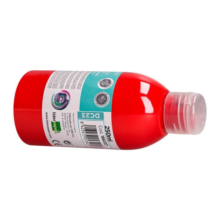 Pintura Acrilica Liderpapel Bote De 250 mL Rojo 5