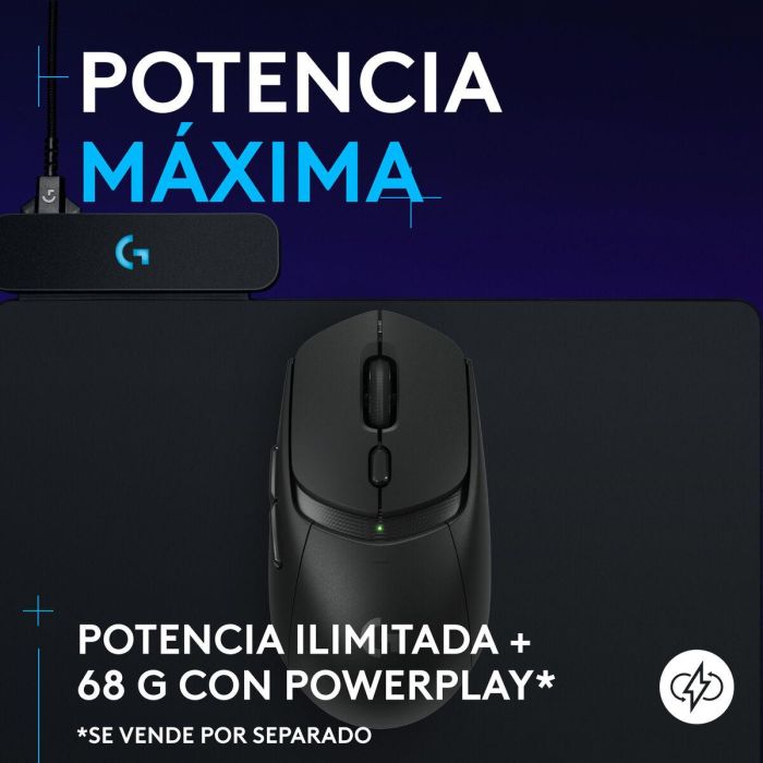 Logitech G309 LIGHTSPEED - Ratón Gaming Inalámbrico, 25 600 dpi, Bluetooth, Peso 86 g, 6 Botones, Negro, Compatible con PC/Mac