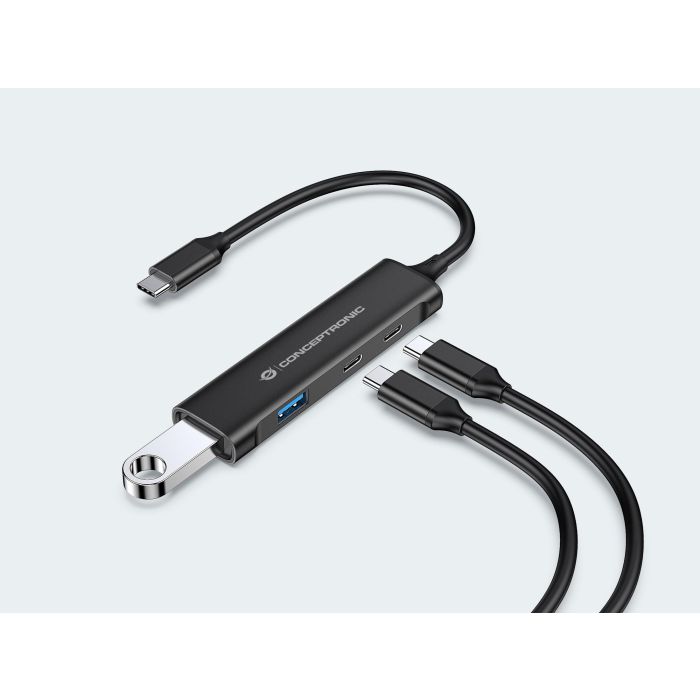 Hub Usb Tipo C Conceptronic Hubbies12B 4 Hub Usb Tipo C Conceptronic Hubbies12B 4