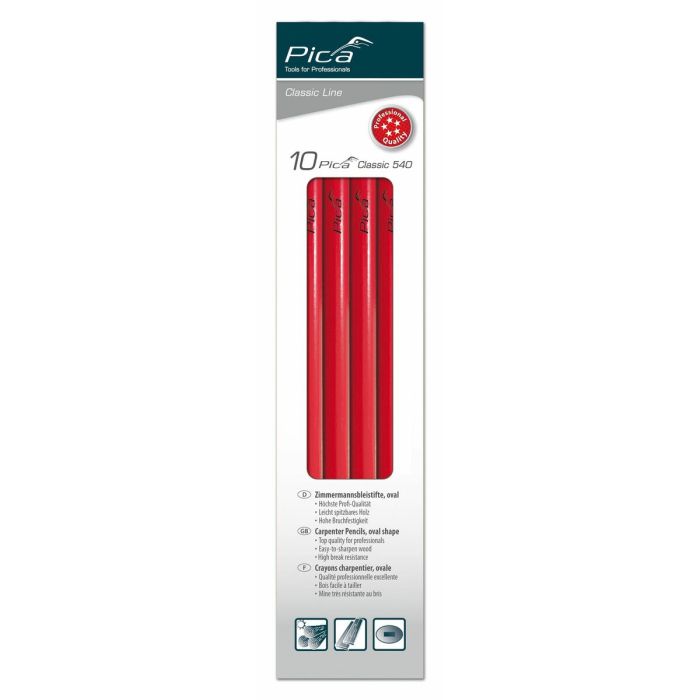 Lápices Pica Colgador Carpintería 10 Piezas 6 Lápices Pica Colgador Carpintería 10 Piezas 6