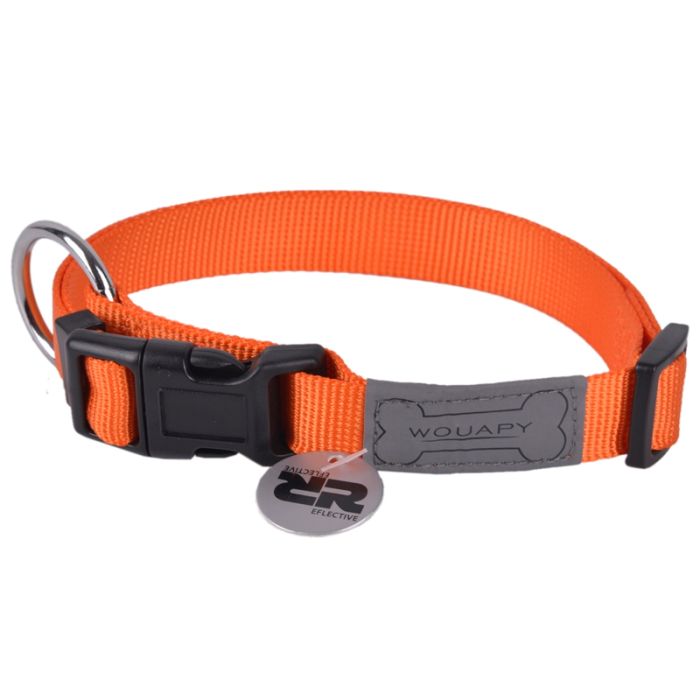 Wouapy collar basic line naranja 15mm/25-40cm Wouapy collar basic line naranja 15mm/25-40cm