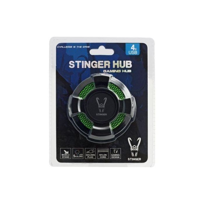 Hub USB 2.0 Woxter Stinger Hub Verde/ 4xUSB 4