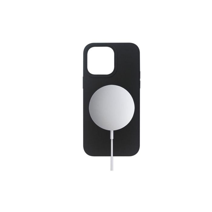 eSTUFF Funda Magnética Silicona DUBLIN para iPhone 14 Pro Max - Negra - Protección MagSafe 5