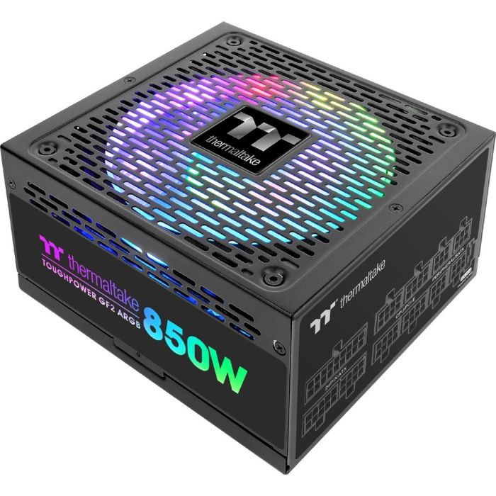 Thermaltake Toughpower GF2 ARGB 850W Fuente Alimentación PC Modular 80 PLUS Gold Iluminación RGB 0 Thermaltake Toughpower GF2 ARGB 850W Fuente Alimentación PC Modular 80 PLUS Gold Iluminación RGB 0
