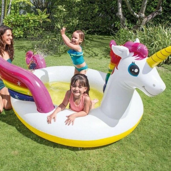 Piscina hinchable unicornio 272x193x104 cm