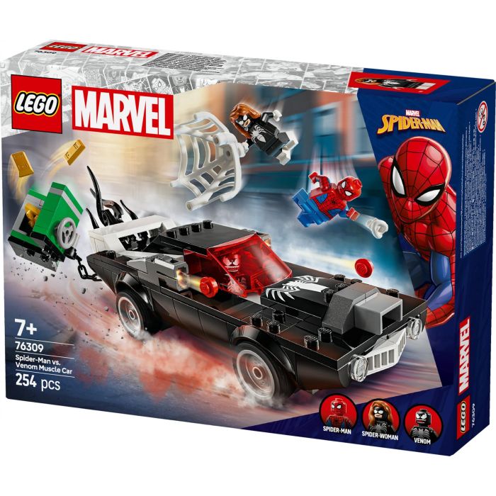 LEGO Juego de Construcción Super Marvel Spider-Man vs Coche Brutal de Venom 254 piezas para niños 7+ años 9 LEGO Juego de Construcción Super Marvel Spider-Man vs Coche Brutal de Venom 254 piezas para niños 7+ años 9