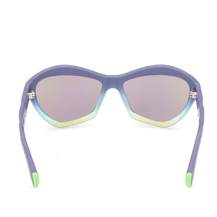 Adidas Sport OR0095 82Z Gafas de Sol para adultos, Gafas de Sol Rectangulares Montura Violeta Mate 5