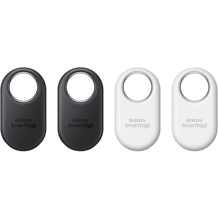 Samsung SmartTag 2 EI-T5600 (4er Pack) - 2x Negro + 2x Blanco | Buscador Bluetooth 5.3 IP67 con NFC para Elementos