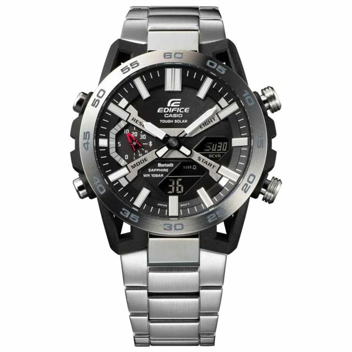 Casio ECB-2000D-1AEF Reloj Hombre, 51mm, Plateado, Bluetooth, Solar, Resistente al Agua 10 Bares 5 Casio ECB-2000D-1AEF Reloj Hombre, 51mm, Plateado, Bluetooth, Solar, Resistente al Agua 10 Bares 5