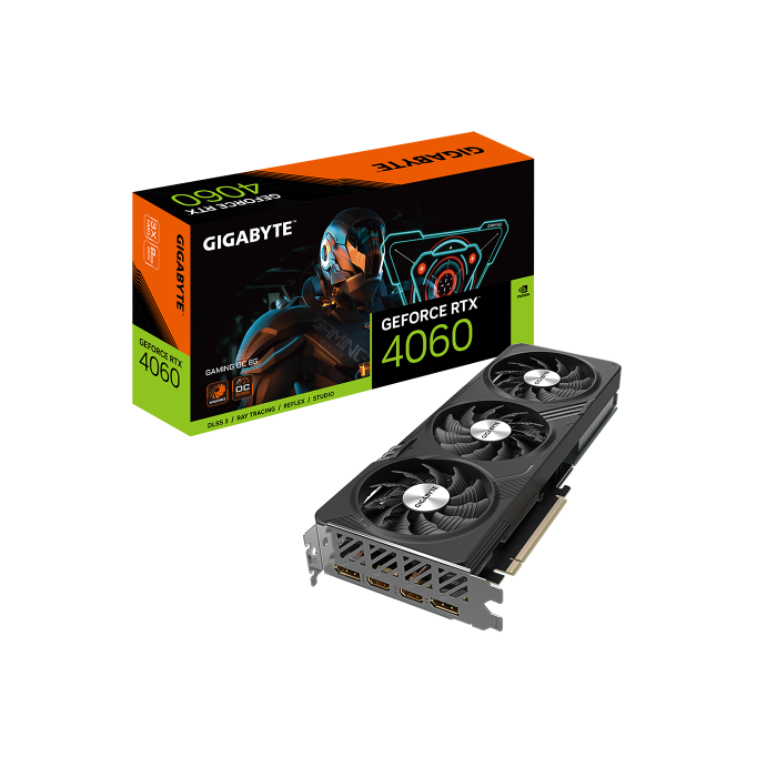 Tarjeta Gráfica Gigabyte GeForce RTX 4060 GAMING OC 8G/ 8GB GDDR6