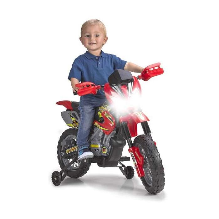 Feber 400F Moto Eléctrica Cross 6V para Niños 3-5 Años con Luz y Sonidos Reales, Incluye Batería 6V Recargable. Medidas: 74x50x27 cm 1 Feber 400F Moto Eléctrica Cross 6V para Niños 3-5 Años con Luz y Sonidos Reales, Incluye Batería 6V Recargable. Medidas: 74x50x27 cm 1