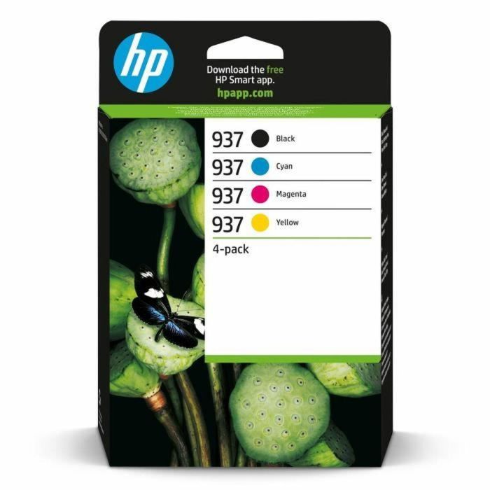 HP 937 HP1701479227542 Cartucho de tinta original (paquete de 4): negro, cian, magenta y amarillo 22 HP 937 HP1701479227542 Cartucho de tinta original (paquete de 4): negro, cian, magenta y amarillo 22