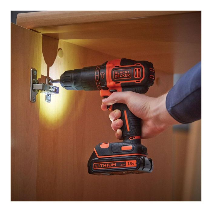 Taladro percutor 18v bdchd18kb-qw black+decker 2 Taladro percutor 18v bdchd18kb-qw black+decker 2