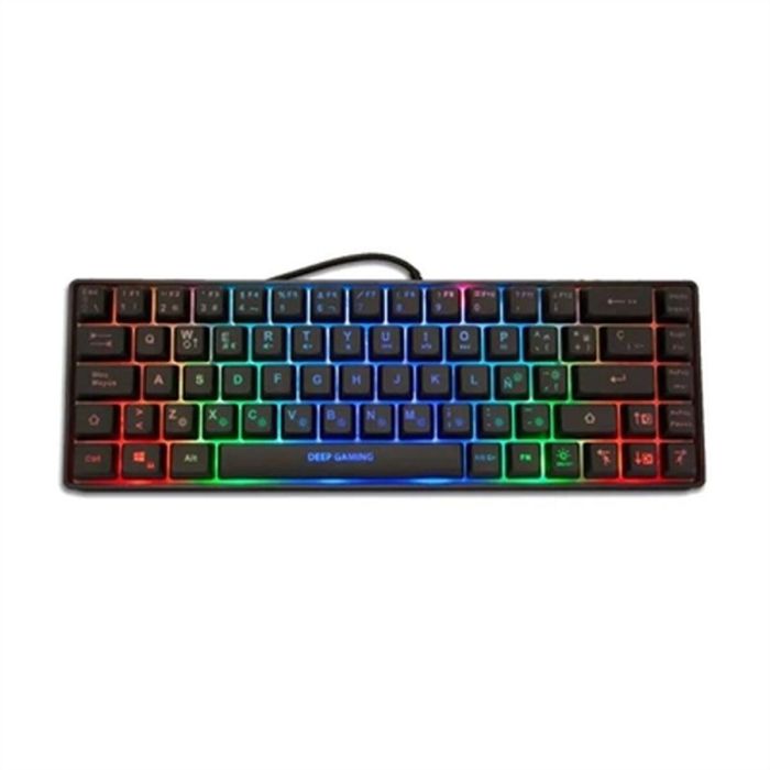 Teclado CoolBox DG-TEC65-RGB Negro Qwerty Español 0 Teclado CoolBox DG-TEC65-RGB Negro Qwerty Español 0