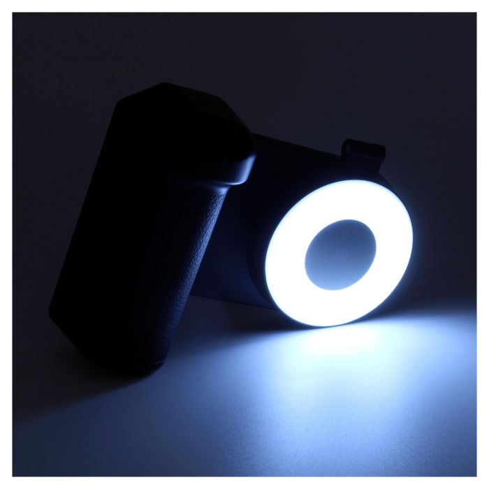 RealPower MagFree Selfie Light Flash para Selfis, Negro, Blanco, 4800mAh 4