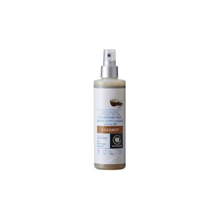 Urtekram Acondicionador Coco Spray 250ml Eco Vegan Sin Aclarado Desenredante Cabello Húmedo Certificado Ecocert Cosmos Organic