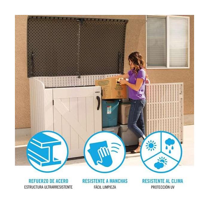 Armario Lifetime 60170 Horizontal Exterior 190 x 131 x 106 cm Acero Plástico 7