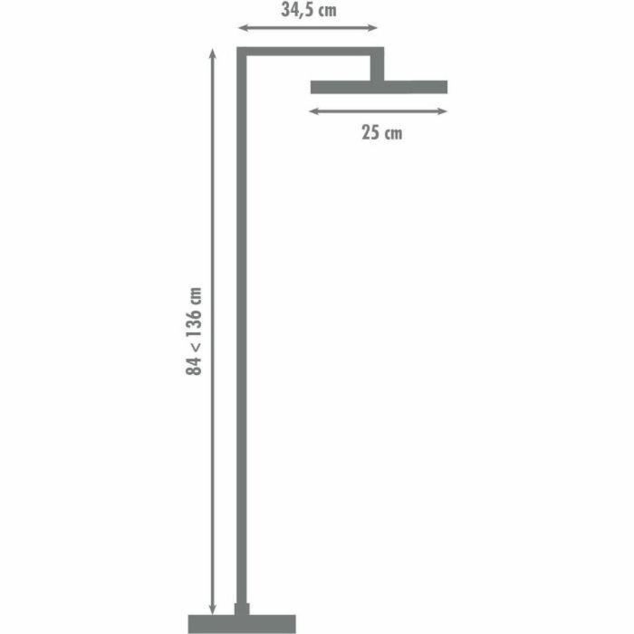 Edouard Rousseau AAAPS00314 - Columna de Ducha Termostática Grafito con Rociador Orientable Ø 250 mm Gris 1