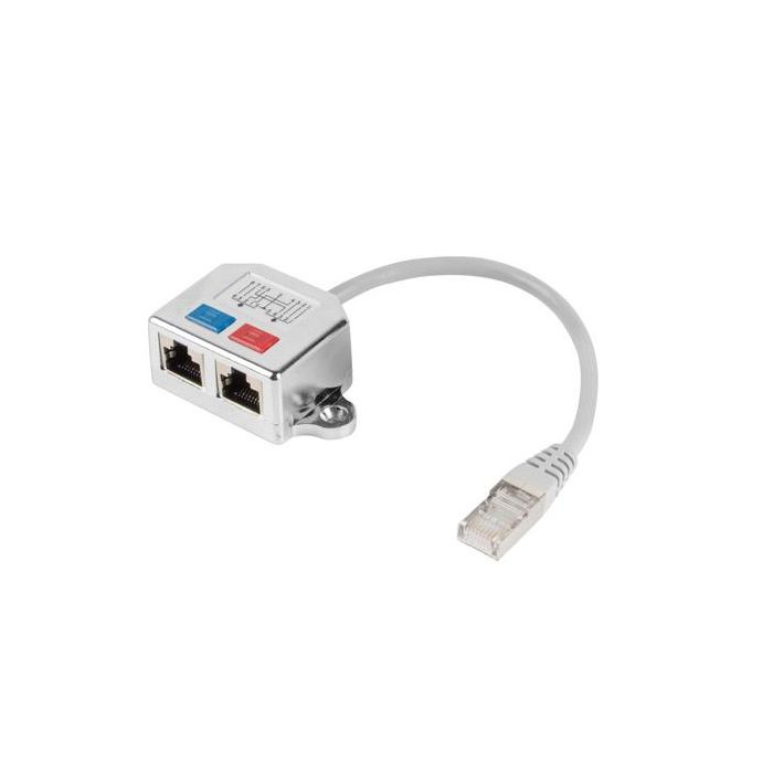 Lanberg Adaptador Splitter Ethernet FTP RJ45, 100 Mbps, Conectores RJ-45 Macho/Hembra, Categoría 5/5e, Blindaje Simple 0 Lanberg Adaptador Splitter Ethernet FTP RJ45, 100 Mbps, Conectores RJ-45 Macho/Hembra, Categoría 5/5e, Blindaje Simple 0