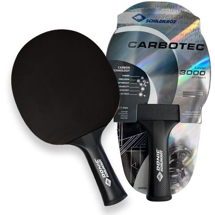 Raqueta de tenis de mesa - SCHILDKRÖT - CARBOTEC 3000