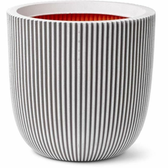 Capi Europe AUC8716443114885 Maceta de bolas Groove NL 43 x 41 cm Marfil Capi Europe AUC8716443114885 Maceta de bolas Groove NL 43 x 41 cm Marfil