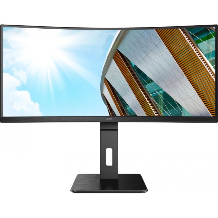 AOC CU34P2A Monitor Curvo de 34" Quad HD (3440x1440) VA 1ms 100Hz, HDMI, DisplayPort, USB, VESA, Altavoces, Negro 3 AOC CU34P2A Monitor Curvo de 34" Quad HD (3440x1440) VA 1ms 100Hz, HDMI, DisplayPort, USB, VESA, Altavoces, Negro 3