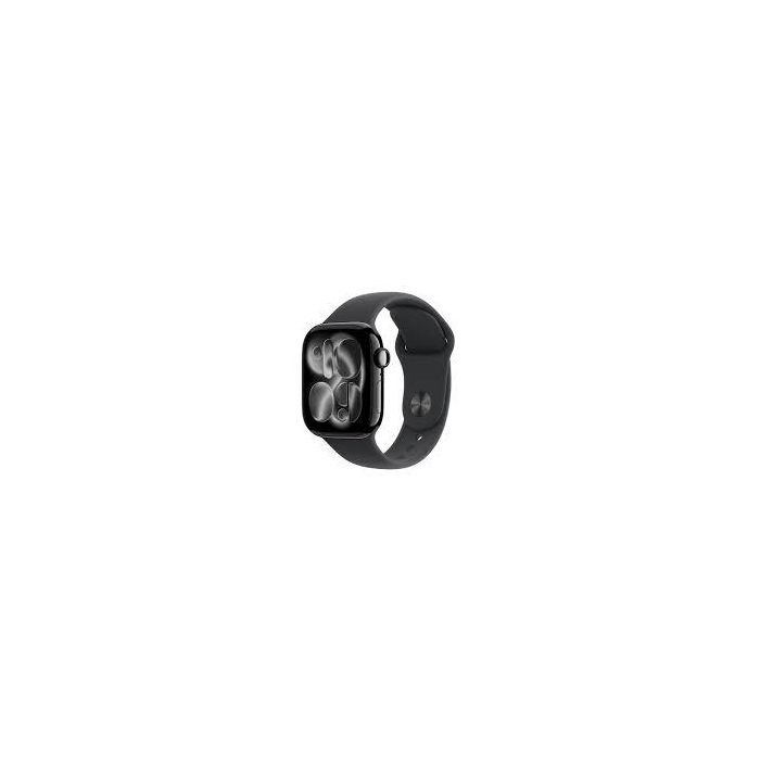 Apple MEQT4WF/A Watch Series 11 GPS 42mm Jet Black Aluminium Case with Black Sport Band S/M