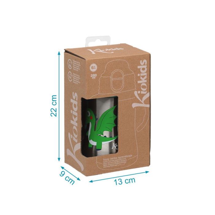 Botella Entrenamiento Dragón Verde 280 mL Acero Inoxidable 280 mL 5 Botella Entrenamiento Dragón Verde 280 mL Acero Inoxidable 280 mL 5