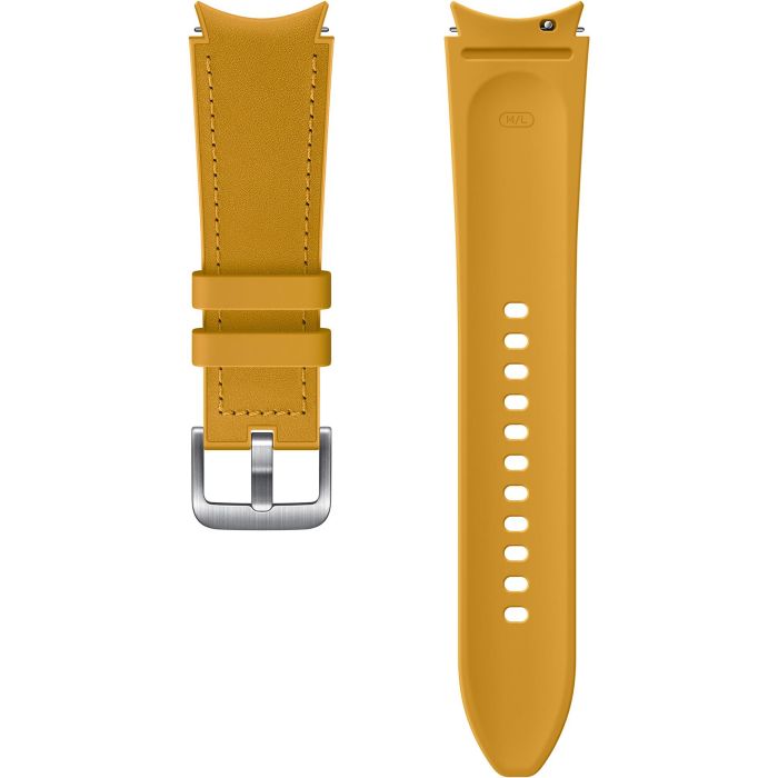 Samsung Hybrid Leather Band (20 mm, M/L) mustard 3