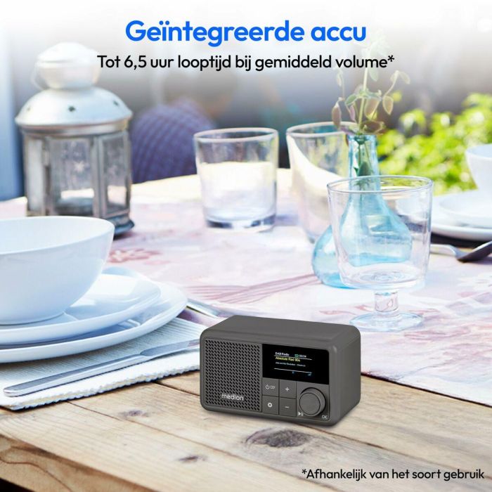Medion AAAQH12605 Mini Radio DAB/FM Mono 2W RMS Gris 7 Medion AAAQH12605 Mini Radio DAB/FM Mono 2W RMS Gris 7