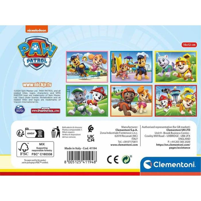 Clementoni Puzzle Rompecabezas 12 Cubos Paw Patrol para Niños 3 Años 7