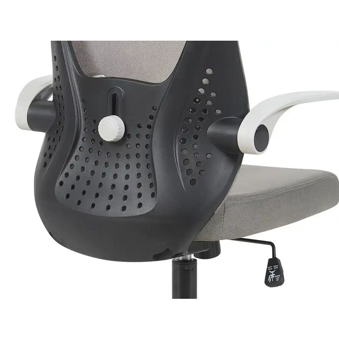 Q-connect Silla de Oficina Terni Malla Transpirable Ajustable, Gris/Negro, Altura Max 1050 mm 5