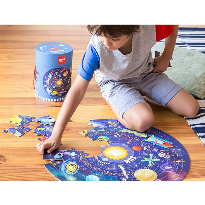 Apli Kids Puzzle Circular Sistema Solar 18200 XXL 48 Piezas 50cm 3