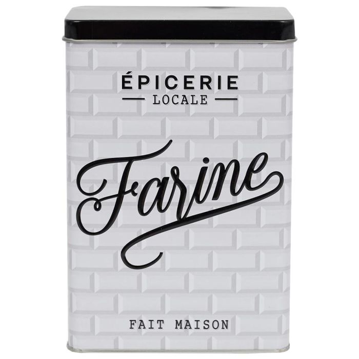 Home Deco Factory Brooklyn Bote Metal "Farine" para Almacenamiento de Harina 2