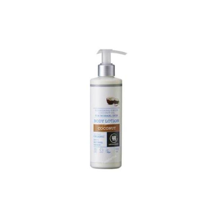 URTEKRAM Loción Corporal Coco Bio y Vegana 245ml - COSMOS ORGANIC con Ácido Hialurónico y Karité para Piel Normal