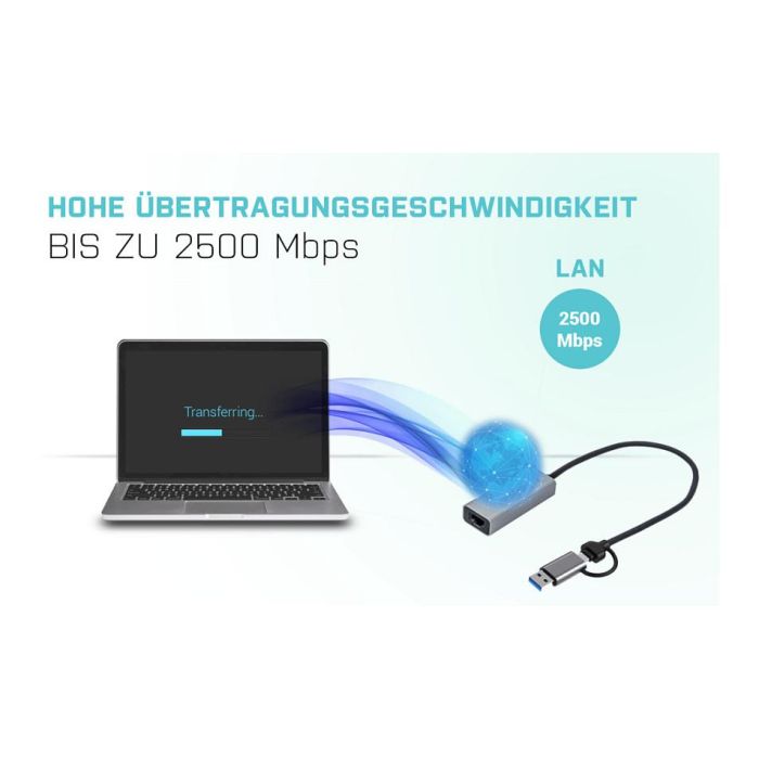 Adaptador USB a Ethernet i-Tec C31METAL25LAN 7 Adaptador USB a Ethernet i-Tec C31METAL25LAN 7
