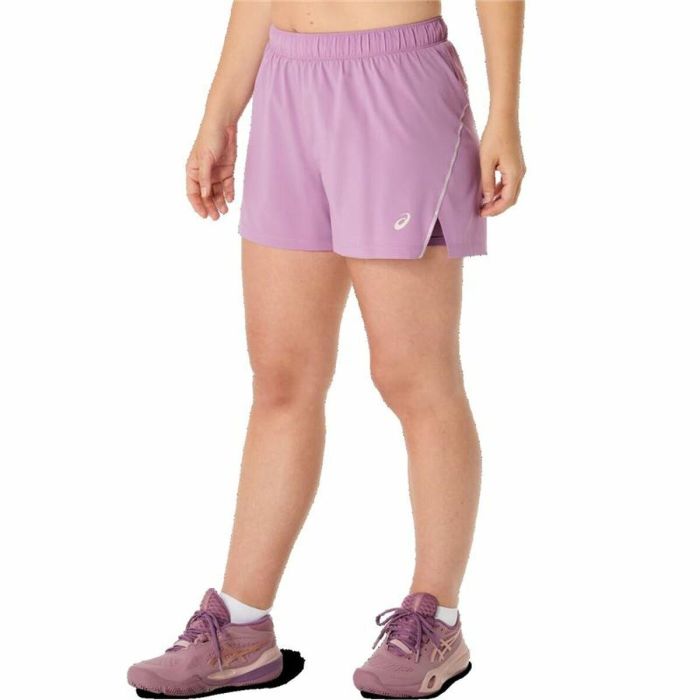 Pantalón Corto Deportivo Asics Padel Court 2-N-1 Short Lila 4