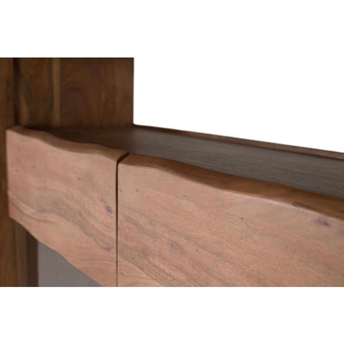GINER Y COLOMER Aparador de Madera Maciza de Acacia, Diseño Natural con Cristal, 112x36 cm 3