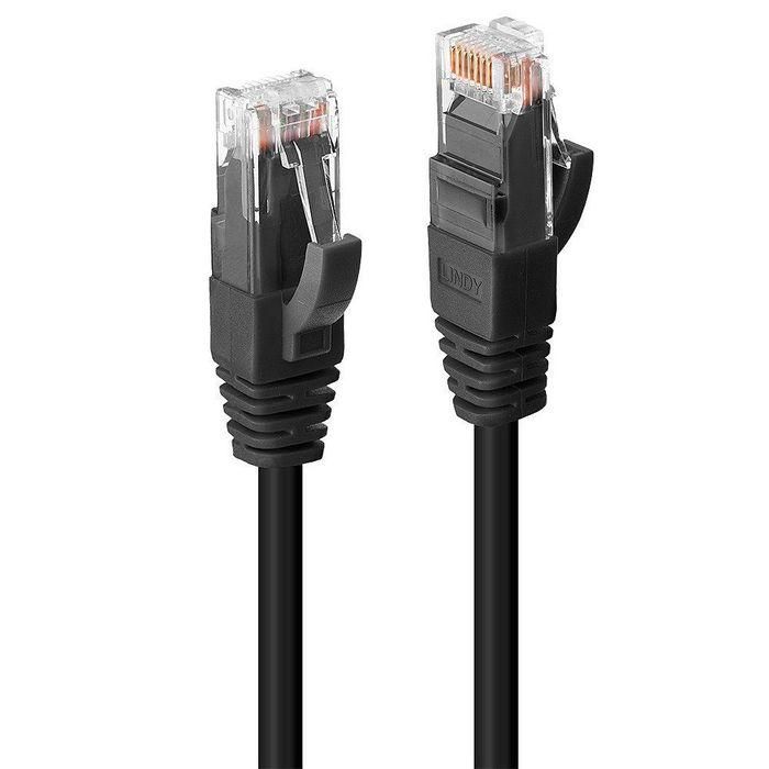 Lindy 7.5m Cat.6 U/UTP LSZH Network Cable, Black 0 Lindy 7.5m Cat.6 U/UTP LSZH Network Cable, Black 0