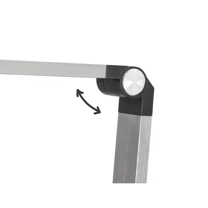 Q-connect Lámpara Escritorio LED 9W 600 LM Táctil 3 Niveles Blanca Cabeza Brazo Orientable Inalámbrica Negro 8