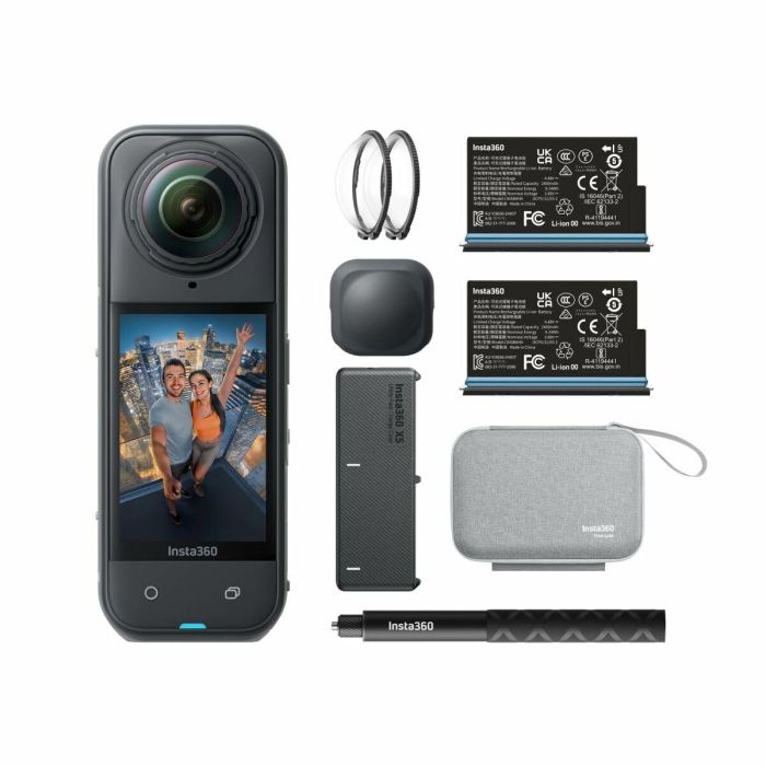 Insta360 X5 Bundle Edition Cámara Deportiva 360° 8K Resistente al Agua 12