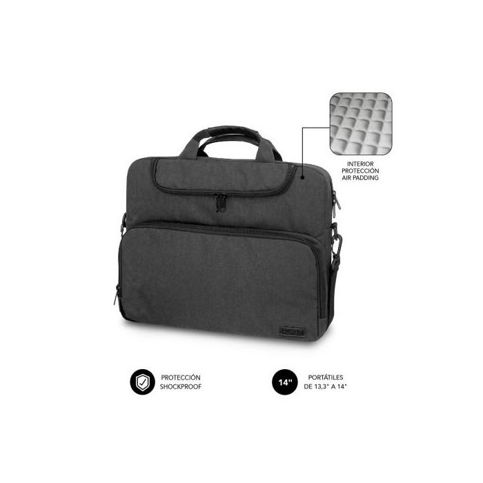 SUBBLIM Maletin Air Padding Laptop bag 13,3-14" Dark Grey 0 SUBBLIM Maletin Air Padding Laptop bag 13,3-14" Dark Grey 0