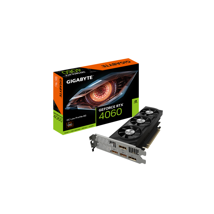 Gigabyte GeForce RTX 4060 OC Low Profile 8G NVIDIA GeForce RTX­ 4060 8 GB GDDR6