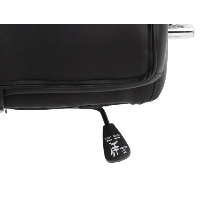 Q-connect Silla de Dirección Vero NA Simil Piel Base Metálica Ruedas Premium Negro Ancho 63 cm x Profundidad 70 cm x Altura 116-124 cm 7